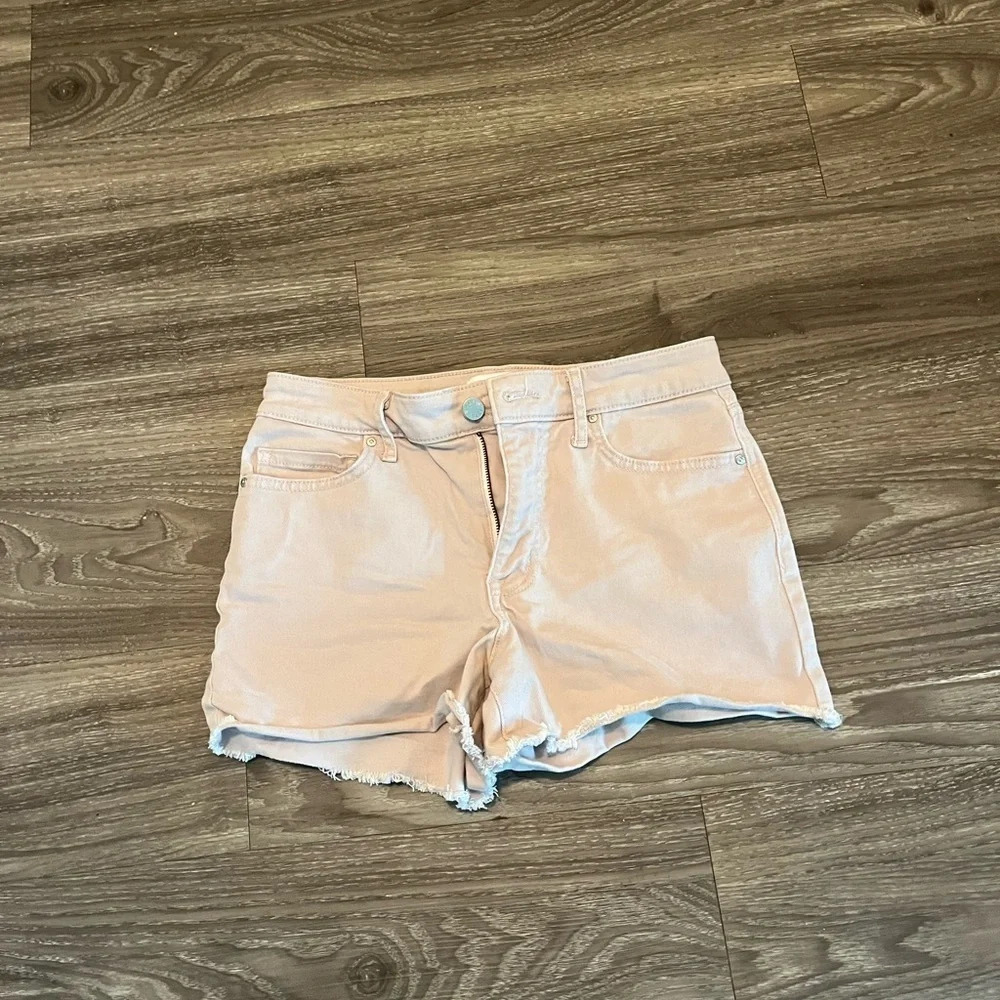 William Rast Justin Timberlake Beige Hi Rise Denim Shorts Size 27